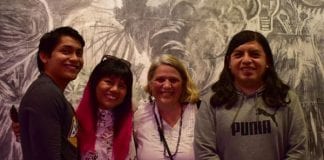 Colectivo la 15, muestra su trabajo a estudiantes de la UDLAP