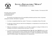 AVISO IMPORTANTE – CLASES SUSPENDIDAS AVISO IMPORTANTE – CLASES SUSPENDIDAS