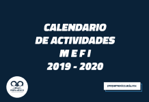 CALENDARIO MEFI 2019-2020 CALENDARIO MEFI 2019-2020
