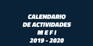 CALENDARIO MEFI 2019-2020