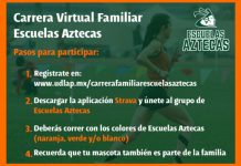 Vivan el oposición de la Primera Carrera imaginario acostumbrado de Escuelas Aztecas