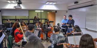 Estudiantes de Música de la UDLAP son capacitados por el director de banda Emmanuel Siffert