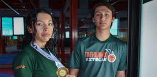 Los Aztecas UDLAP brillaron en oro en la Olimpíada Franquista de taekwondo
